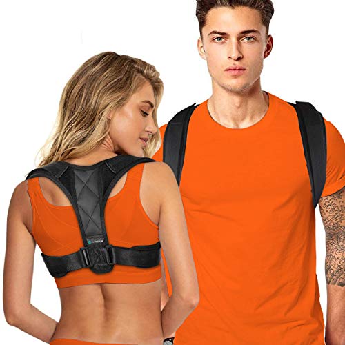 Posture Corrector for Men and Women - Adjustable Upper Back Brace for Clavicle to Support Neck, Back and Shoulder