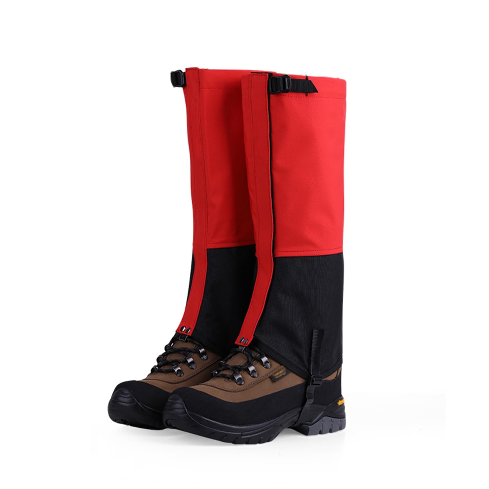 Ochraniacze Na Nogi,regulowane Ochraniacze Na Buty Trekkingowe,lekkie Ochraniacze Aktywności Na Świeżym Powietrzu,do Narciarstwa Górskiego I Pieszych Wędrówek(Red,S)