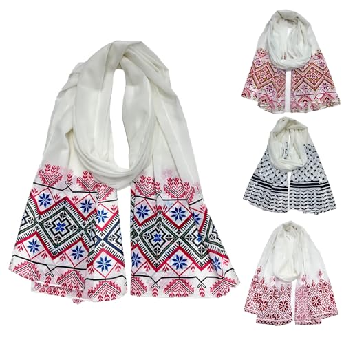 Geometric Printing Hijab Scarf For Female Malay Headscarf Kaftan Long Hijabs Scarf Headwrap Malay Scarf Head Covering3