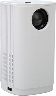Mini Projector, 1080P 16 to 100in Projection Video Projector, Remote Control Dual Speaker Portable Outdoor Home Theater Movie Projector, for Phones PCs (White)