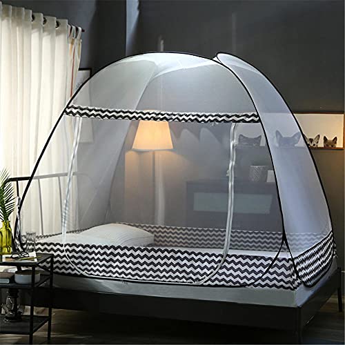 Moustiquaire de lit pop-up pliable 120x200cm pour chambre et voyage