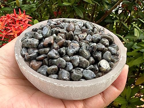 Image of GAF TREASURES 2 oz Lot Natural Semi Tumbled Gemstone Chips, Crushed Mini Crystals, Undrilled Crystal Chips (Flame)