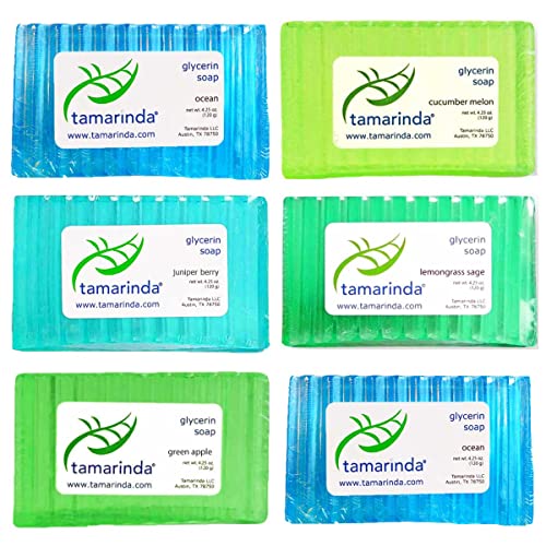 tamarinda Glycerin Soap - 6 Bar Fresh Collection