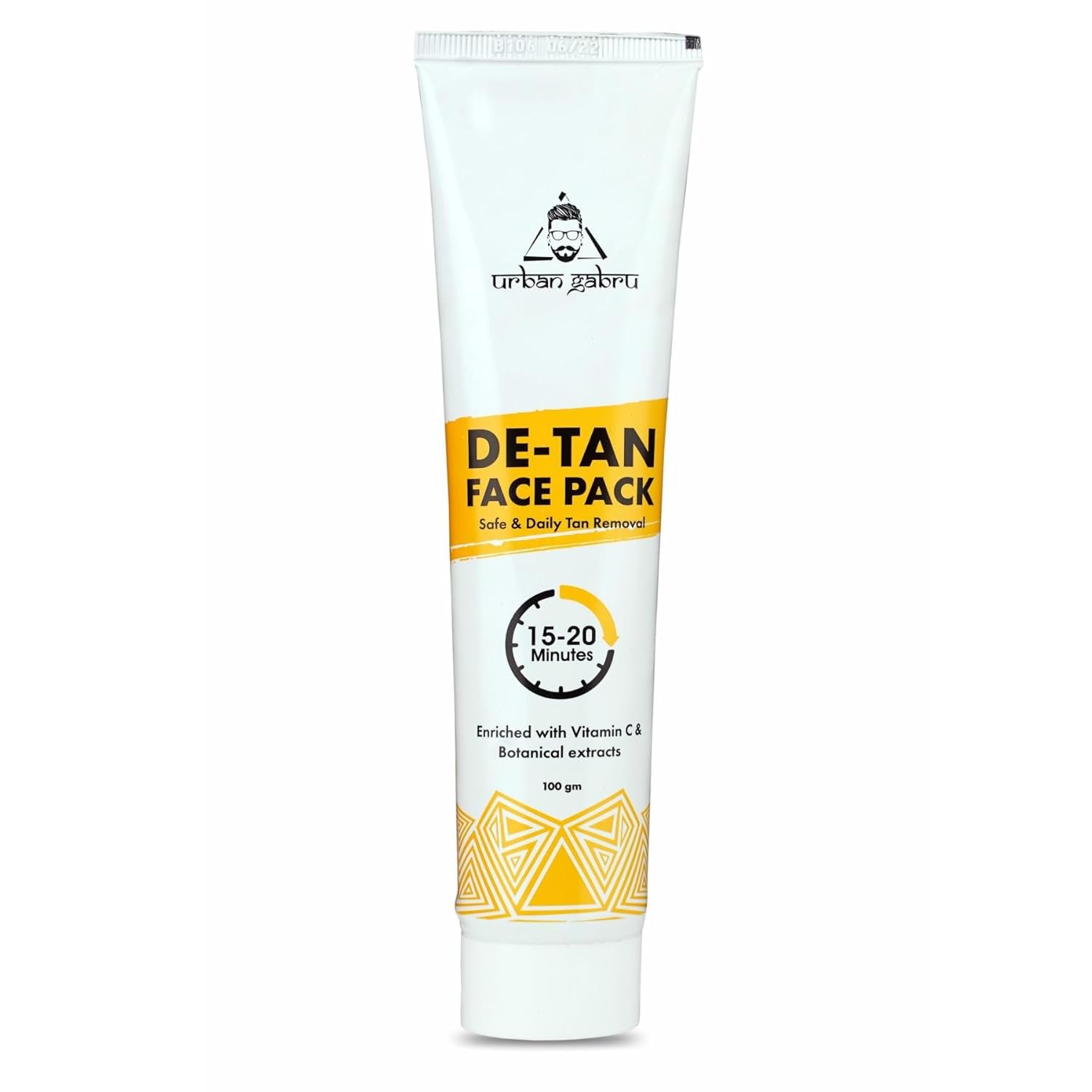 De-tan Face Pack with Vitamin C & Aloe Vera Extracts | Tan Removal in 10 minutes | Brings back natural color (100 gm) | for all skin types