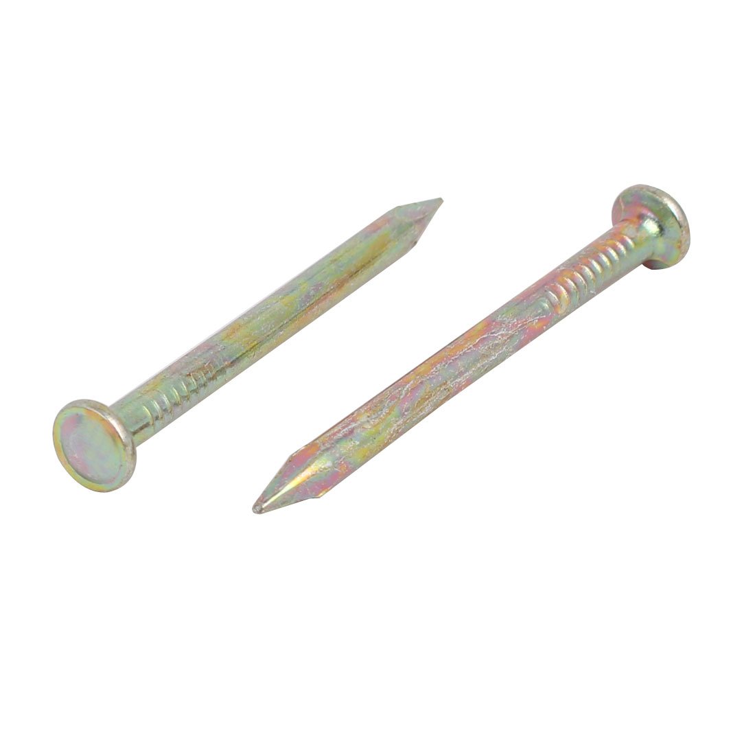 Aexit 40mm Length Fastener Fiber Concrete Cement Wall Zinc Alloy Point Tip Wire Nails 150pcs Model:18as354qo113
