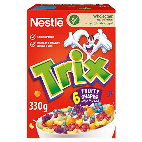 Nestlé Trix, 6 Fruity Shaped Breakfast Cereal Pack, 330g