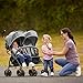 Dream On Me Volgo Twin Baby Stroller, Lightweight Side-by-Side Double Umbrella Stroller with Adjustable Canopy, 5-Point Harness, Storage Basket & Travel-Friendly Fold – Dark and Light Grey