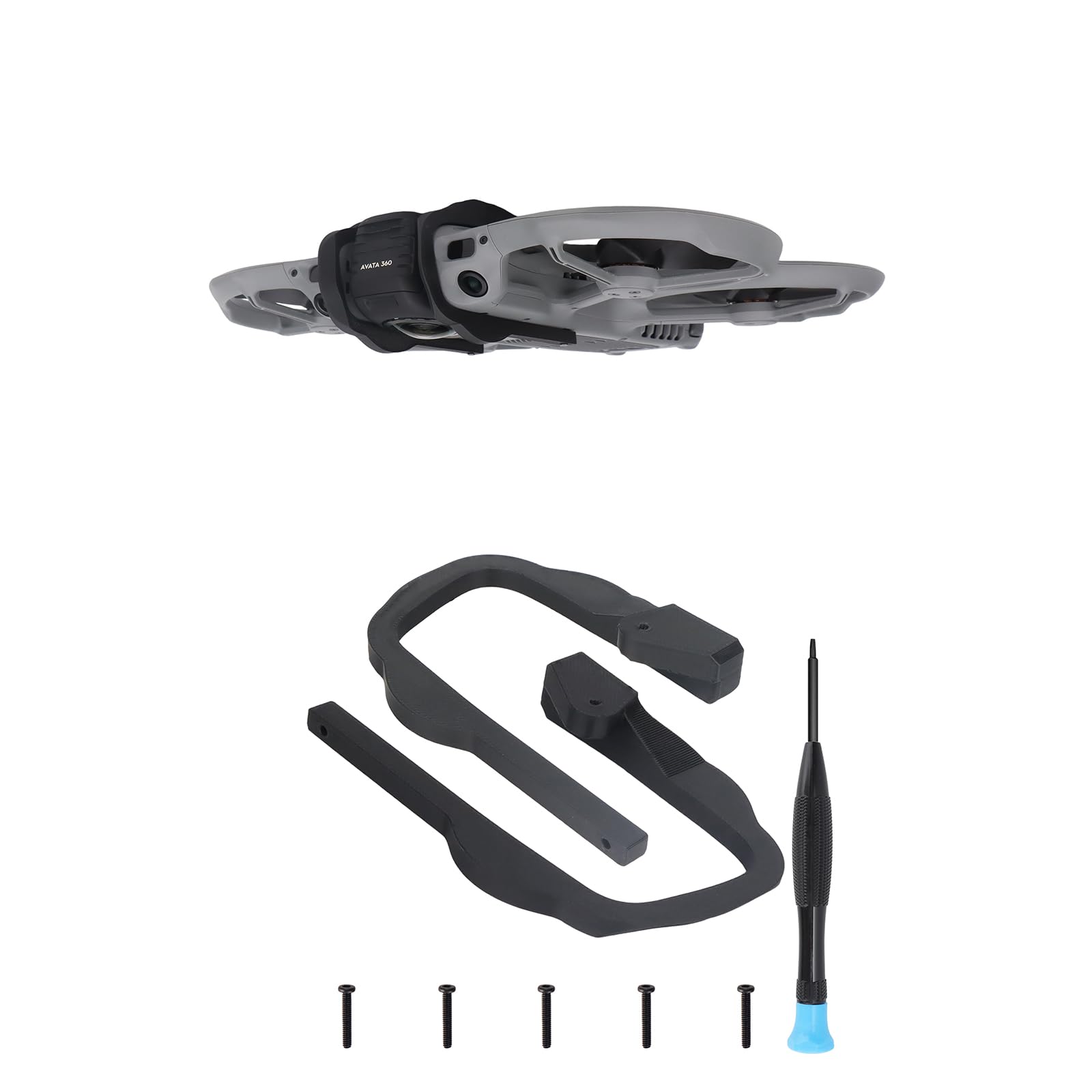 Gimbal Bumper for DJI AVATA 360, Camera Guard Protector, Camera Lens Protector Bumper, Protective Cover Shock-Absorbing (black)