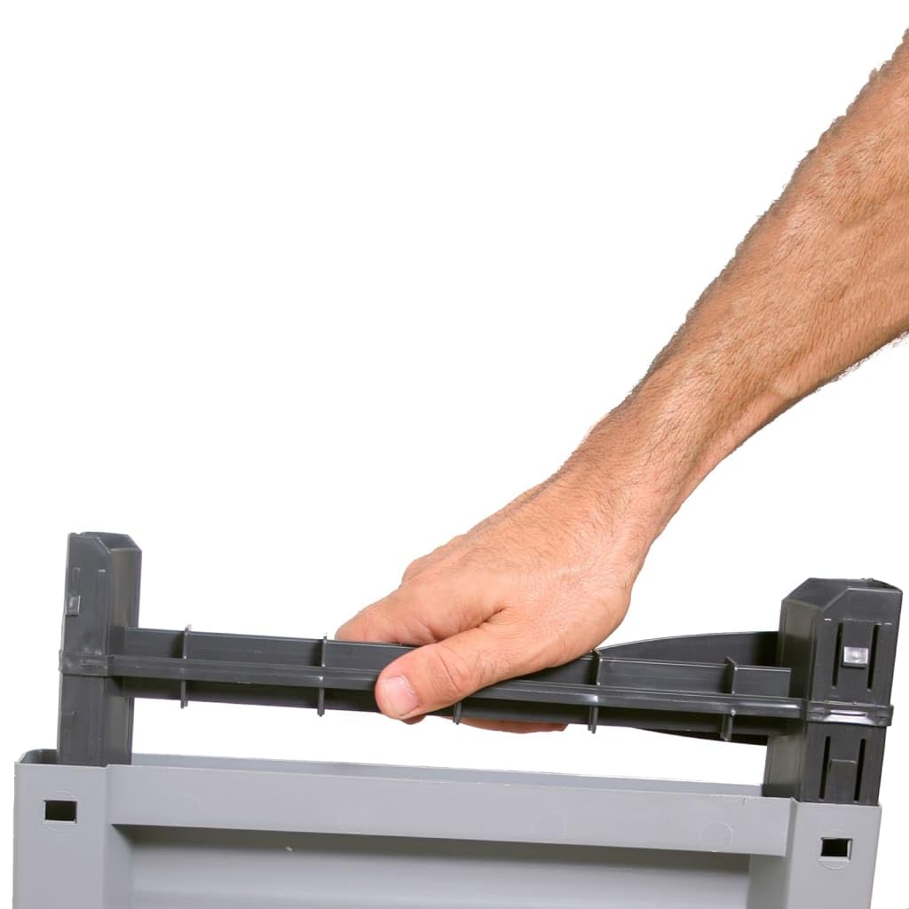 vidaXL Armario Estante Almacenamiento Bastidor Servicio Herramienta Organizador Hogar Jardín Patio Oficina Garaje de Plástico 68x39x171,5 cm