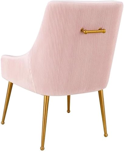 Miniatura 5 de TOV Furniture Beatrix - Silla auxiliar plisada de terciopelo rubor