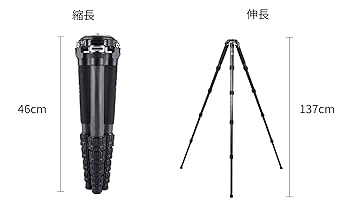 Amazon | AOKA カーボンシステマティック三脚 (5段 脚径36mm