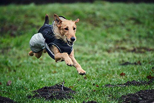 HUNTER UPPSALA EXTREME Hundemantel, Wintermantel, wasserabweisend, reflektierend, 25, schwarz/grau