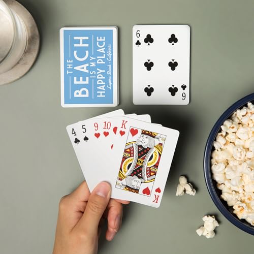 Laguna Beach, California, Baraja de 52 cartas tamaño póker miniatura 2
