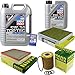 Produktbild QR-PARTS 69342612 Filter Set Inspektionspaket 6 Liter Motoröl Top Tec 4600 5W-30 MANN-FILTER Innenraumfilter Luftfilter Ölfilter
