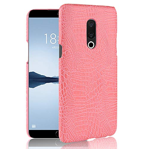 Compatible con Meizu 15 Funda,Funda Protectora para teléfono 2 en 1 (PC+Piel) Pink