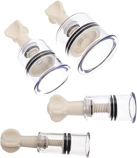 Ciieeo 4pcs Nipple Suction Cups Nipple Corrector Sucker for Inverted Nipple Puller or Extender Nipple Enhancer Suckers for Girls Pregnant Woman Breastfeeding Different Sizes