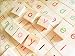 Abbaoww 100 Pcs Colorful Wooden Scrabble Tiles Letter Alphabet Scrabbles Crafts English Letter for Crafts and DIY Wood Gift Decoration