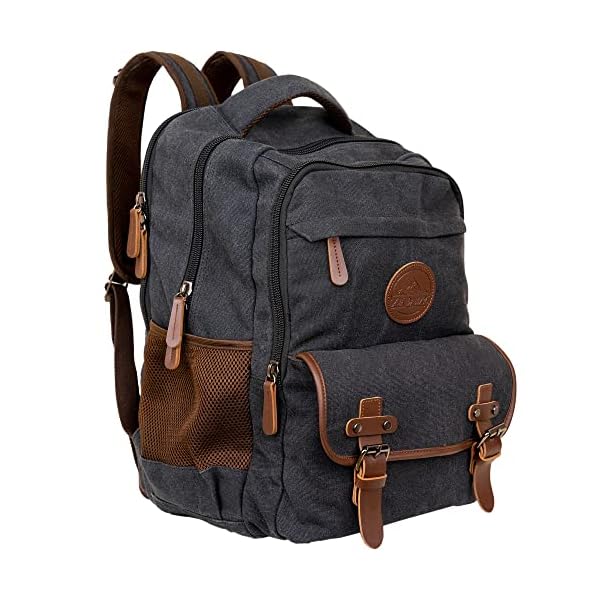 Ama Dablam Original Canvas Backpack | 18” Laptop Pocket | XL Size - 30L | Many Pockets | Durable Zippers