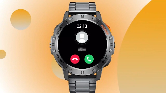Montre Connectée Homme SUNKTA - Écran AMOLED 1.6", Batterie 600mAh, 5ATM, 116 Sports, Appels Bluetooth