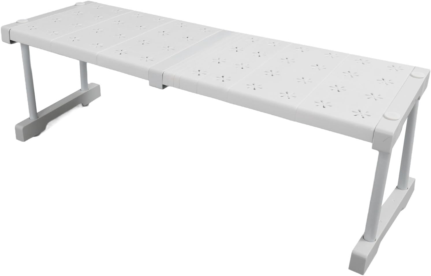 TOPINCN Adjustable Closet Tension Shelf, Space Saving Shelf Organizer Locker Shelves Countertop Organization for Cabinets, Wardrobes, Sinks, Vegetables Basins (Length 47-68cm /