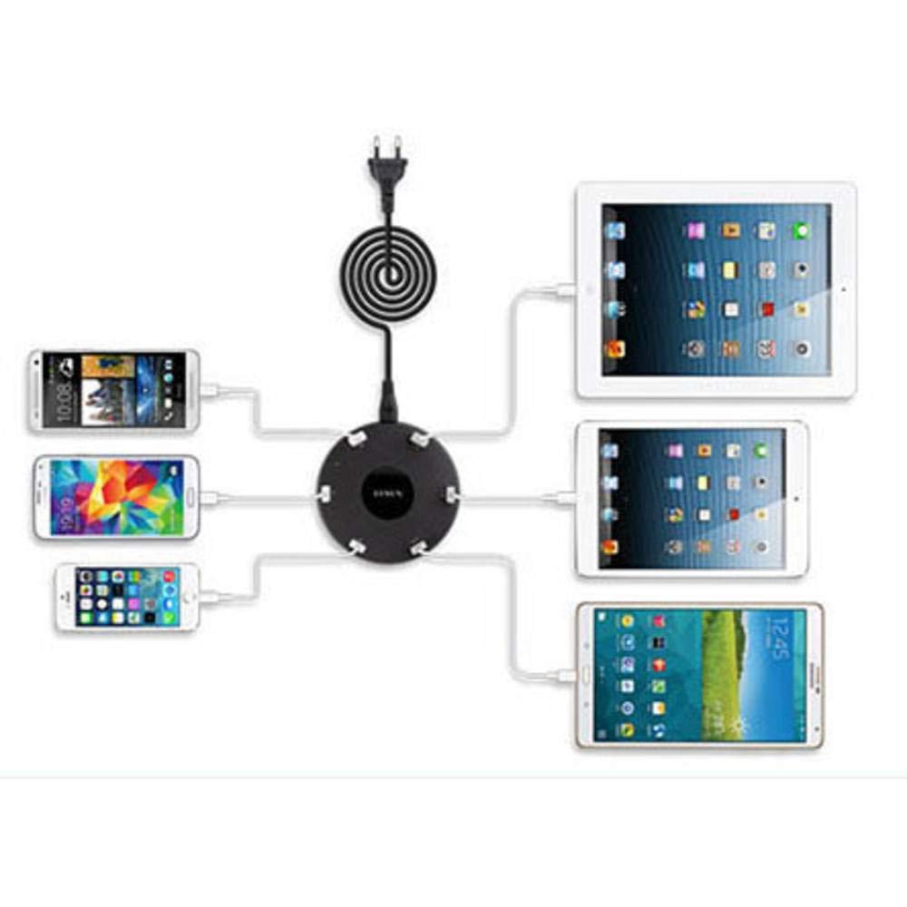 USB-caricabatteria LVSUN Smart 6-Port LS-6U Steckdose Ausgangsstrom (max.) 10200mA 6 x USB
