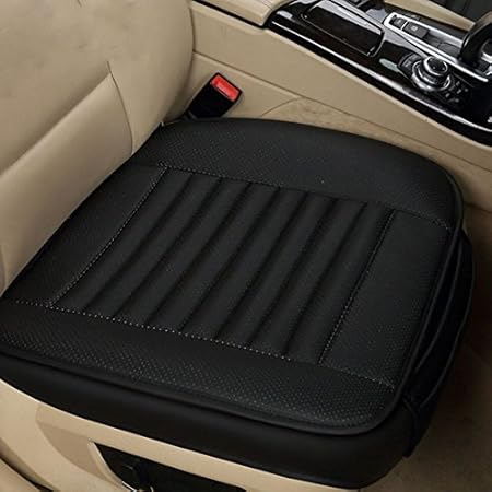 Amazon Felimoa 車用シングルクッション 通気性2pcクッション Puレザーシートクッション 横ずれしない 快適な座り心地 単品 シートクッション 車 バイク