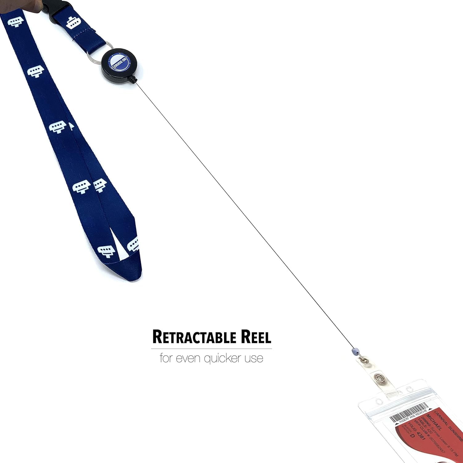 Cruise On Lanyards for Cruise Ship Cards (2 Pack), Blue Cruise Ship image 4