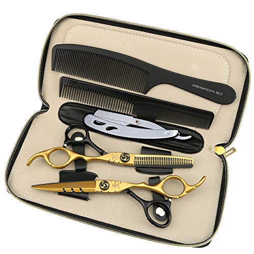 JIESENYU Profi Haarschere 15,2 Cm – Japanischer Edelstahl, Geschärft, Perfekt Für Friseure & Haustierschnitt