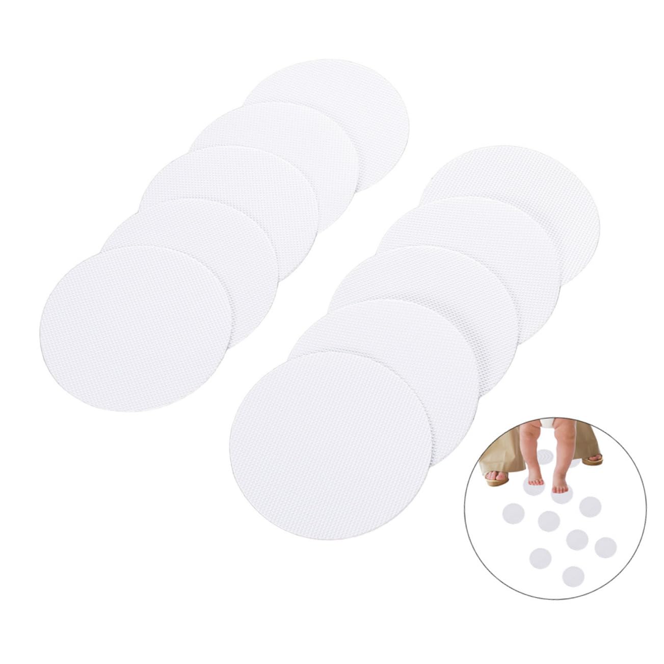 WOONEKY 72piezas Pegatinas Antideslizantes De Peva Seguridad para Bañera y Ducha Accesorios Fáciles De Instalar Adherencia