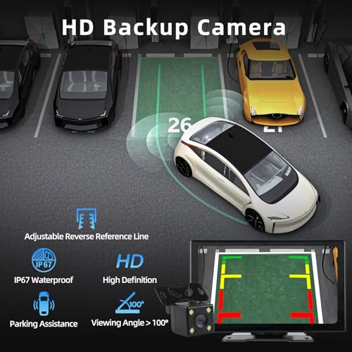 Image of Plimpton 2026 Carplay for Android Auto Screen for Car, 7'' Touch Screen Wireless Car Play Driveplay Multimedia Player with Backup Rear Camera, Voice Control, FM, Mirror Link