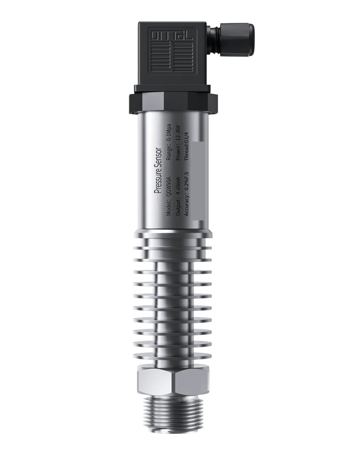 JJKKOZVQF Temperature 200℃ Pressure Transmitter 1bar 16bar 25bar 1.6Mpa 4-20mA 0-10V RS485 Pressure Sensor Transducer(10v NPT1-4)