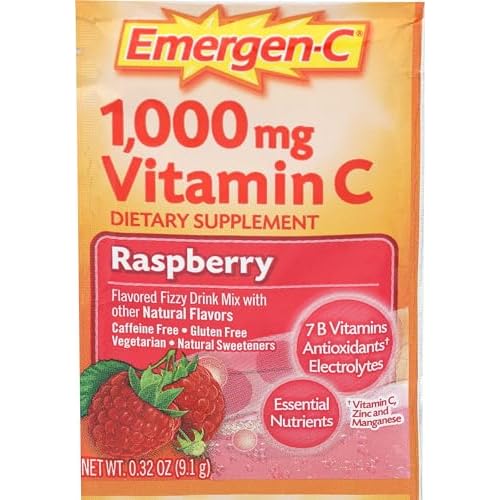 Alacer Raspberry Emergen C Packet, 0.32 OZ