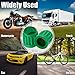 MEAJOO 30PCS TPMS Plastic Tire Valve Stem Caps, Corrosion Resistant, with O-Ring Rubber Seal, Universal Tire Valve Stem Covers for Cars, SUV, Trucks, Bikes, Motorcycles, Bicycles(Green)