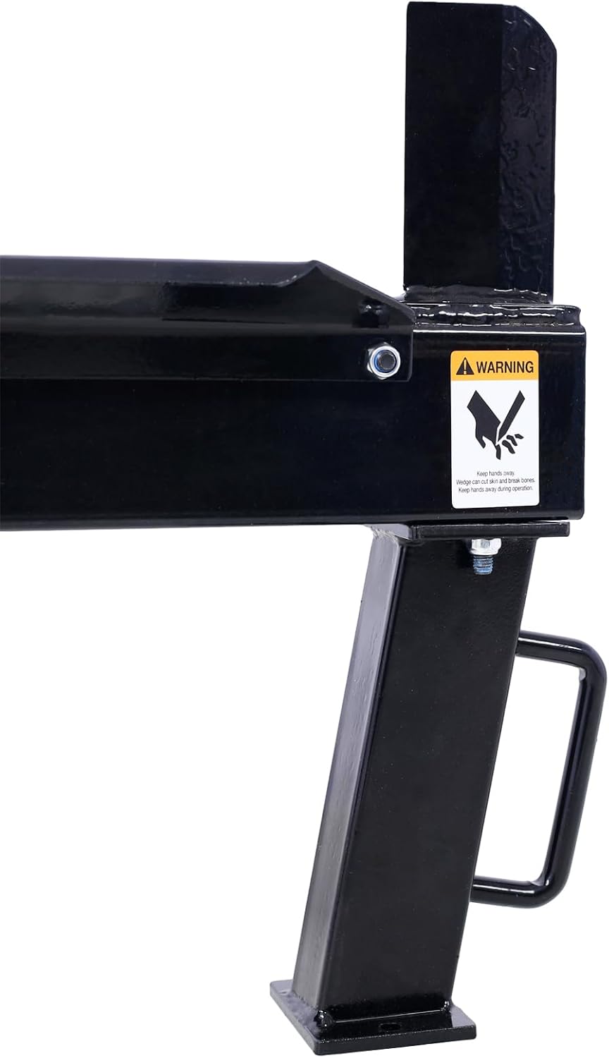 10 Ton Portable Double Flywheel Electric Log Splitter, 2HP 16A Quick Splitting Firewood Machine, Low Profile Design with Comfortable Handle and Tires for Easy Mobility and Storage, Ideal for Home Use