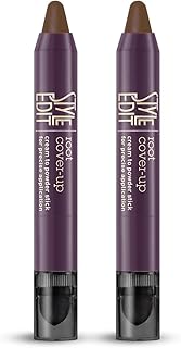 Style Edit Root Touch Up Stick for Light Brown and Gray Hair Coverage, Temporary Hair Color with Premium Shading Sponge Pen, Hair Makeup Cover Up, 0.11 oz 2 Pack