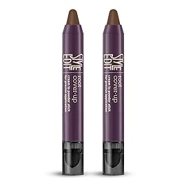Style Edit Root Touch Up Stick for Light Brown and Gray Hair Coverage, Temporary Hair Color with Premium Shading Sponge Pen, Hair Makeup Cover Up, 0.11 oz 2 Pack