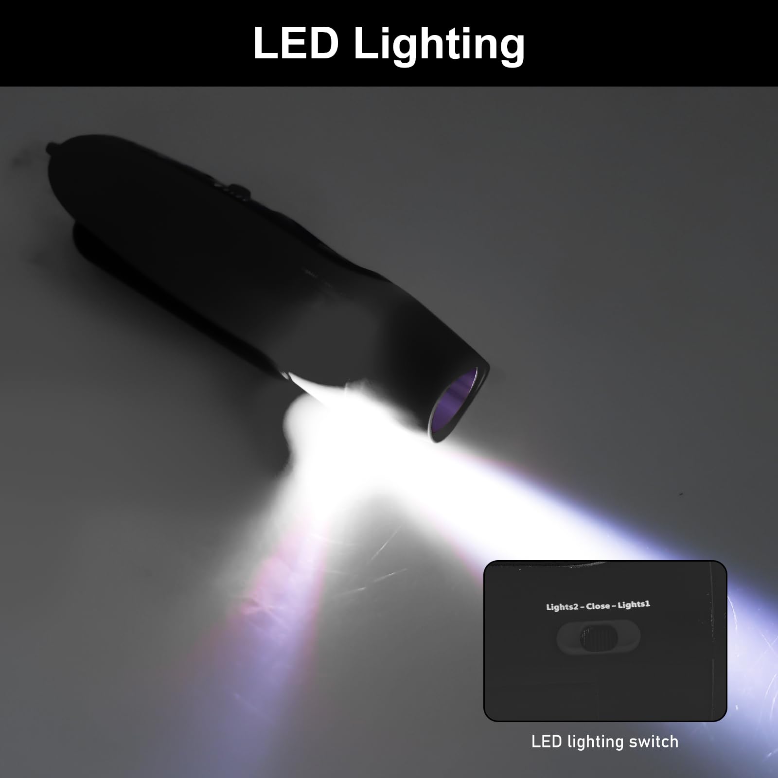 Silbato electrónico de mano con 3 tonos y 2 modos de luz LED, silbato deportivo portátil de alta frecuencia para entrenador y árbitro