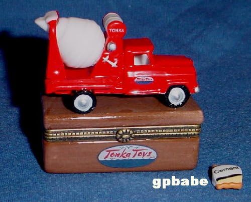 Tonka Cement Mixer Truck Porcelain Hinged Box PHB Midwest of Cannon Falls