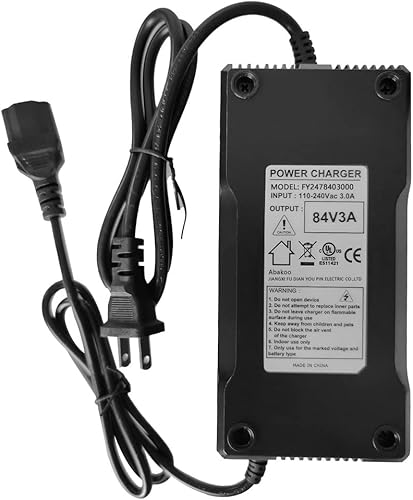 Miniatura 2 de Abakoo Cargador de Batería de 84V 3A para Paquete de Batería de Litio Li-ion de 20S 72V con Enchufe de 3 Agujeros