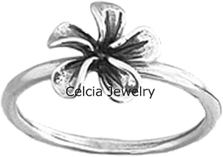 Pure 925 Sterling Silver Lily Flower Ring, Classic Stylish Unique Ring, Ethnic Ring, Awesome Ring, Gorgeous Ring, Bohemian Ring, Boho Ring, Cool Ring, Mothers Day Ring