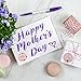 Happy Mothers Day Stickers 240 Pcs Floral Mother’s Day Sticker Sheets Round Labels for Decorations