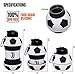 Maccabi ART Juventus Clip-On Collapsible 1 Liter, 34 oz. size BPA-Free Silicone Soccer Large Water Bottle