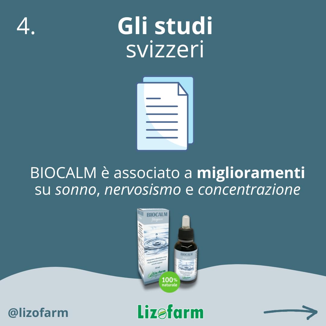 Biocalm Fitogocce | Integratore naturale per la qualità del sonno e il relax | Valeriana, Passiflora, Menta, Plasmolisato | 30 ml - Gocce Orali