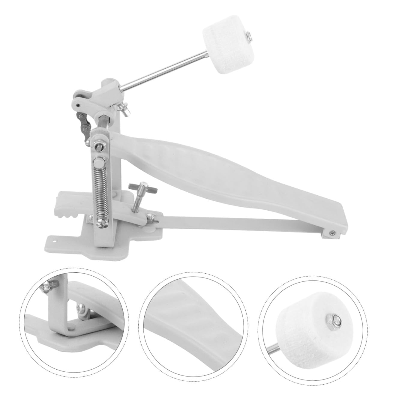 Ciieeo Pedale Singolo per Batteria Martello Accessorio per Strumento a Percussione Resistente e Durevole Parti Pedale Cassa Batteria per Batteristi Jazz ed Esercizio