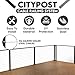 CityPost Steel Cable Railing System for Deck Handrails: DIY Complete Kit: Pre-drilled Base Mount Steel Posts, Wire Rope, Tools, Hardware Kit Included (12 ft, Bronze 36 Inch)