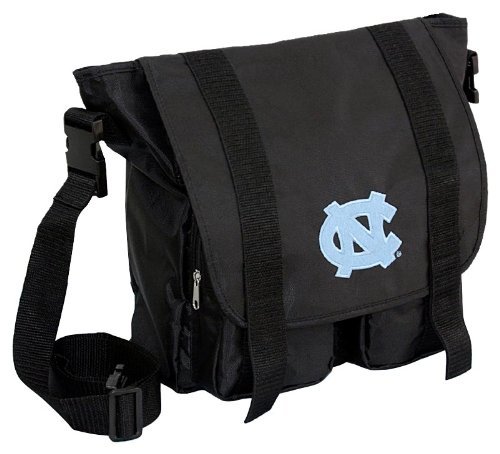 The Northwest Company Officially Licensed NCAA Sitter Diaper Bag, Black, 12" x 5" x 14"