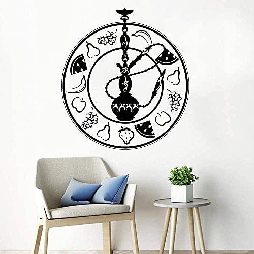 Shisha Wandtattoo Shisha Fruit Lounge Bar Rauchen Dekoration Vinyl Wandaufkleber Firma Büro Mannloch Mode Dekoration…