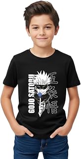 Khakey Boys Half Sleeve Round Neck Graphic Printed t Shirt | gojo satoru Tshirt Price In India