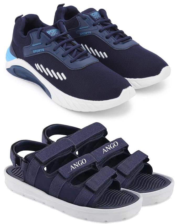 Trendy Men’s Sports Shoes – Pack of 2 Comfortable Runners Multi-image-7