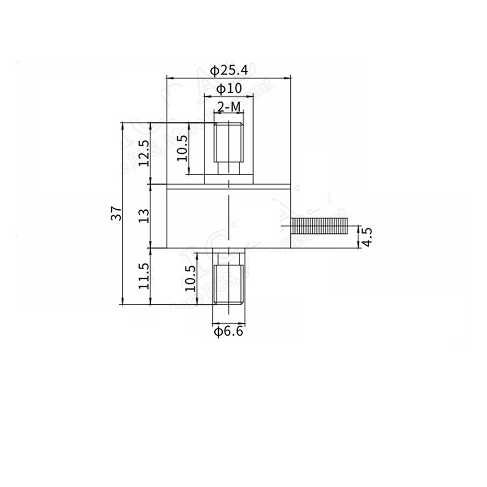 Célula de carga automatizada de 5 kg a 500 kg, transductor de fuerza de tracción de alta precisión, sensor de pesaje de presión en miniatura Uso múltiple(M8 0-300kg)